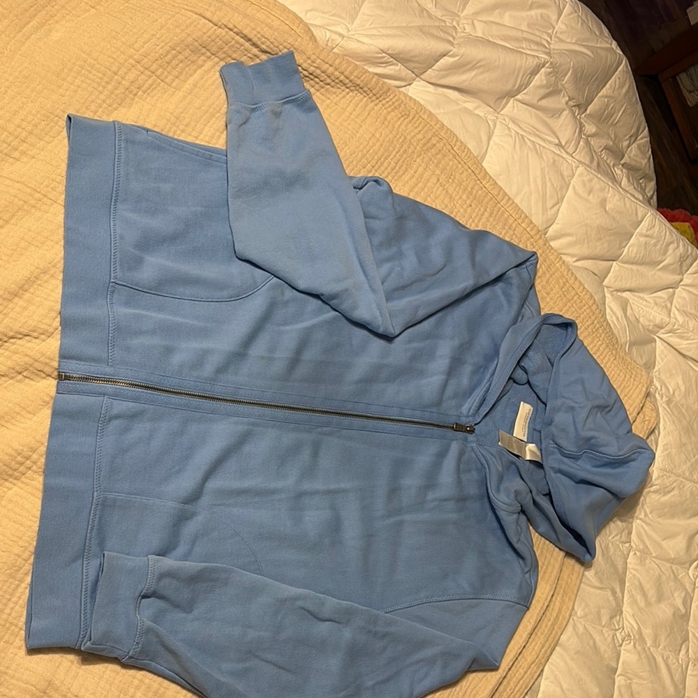 Blue Zip-Up Hoodie